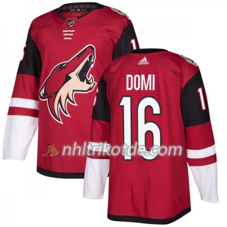Arizona Coyotes Trikot Max Domi 16 Adidas 2017-2018 Maroon Authentic - Herren